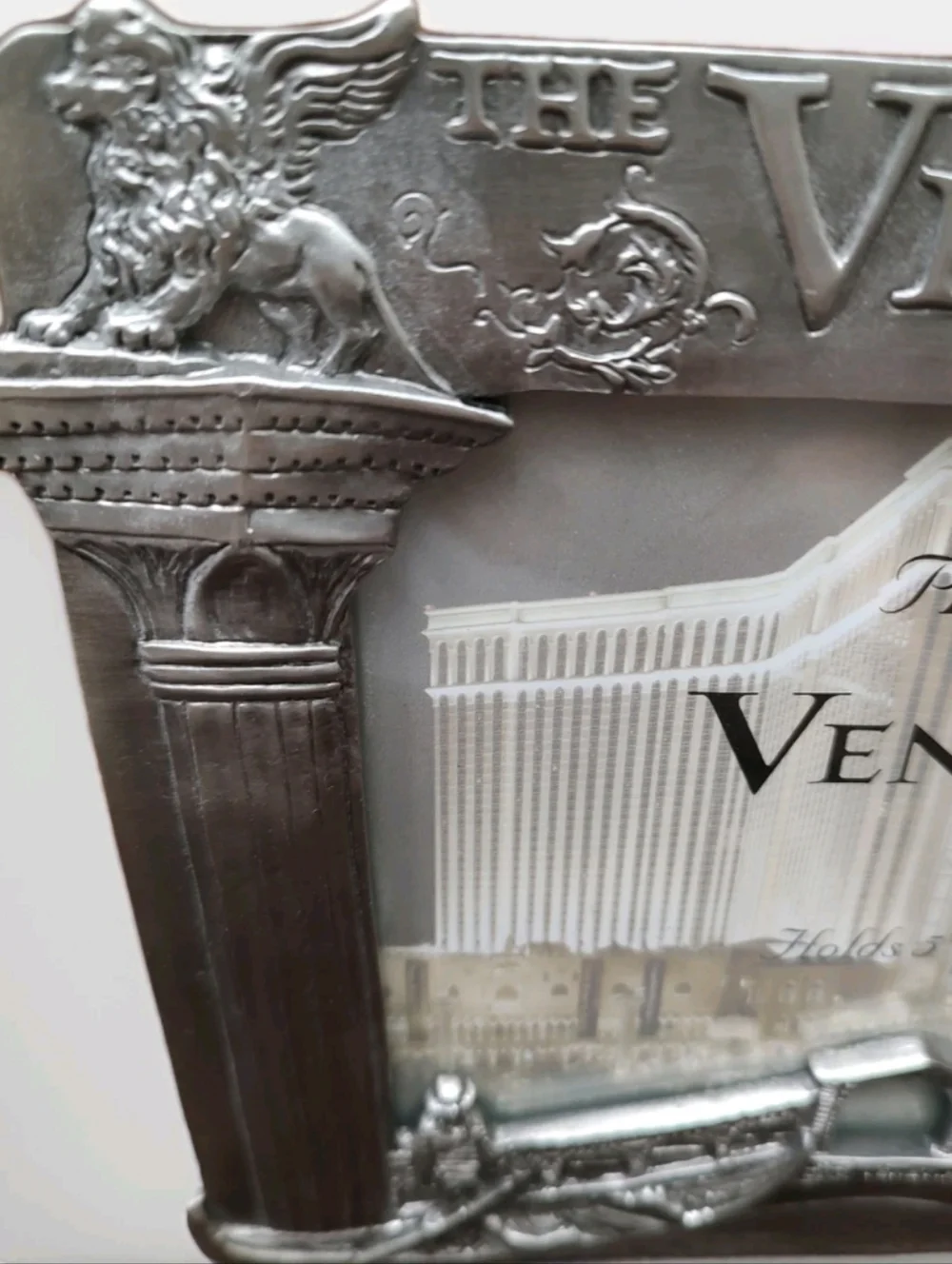 Smith Western The Venetian Lion Las Vegas Pewter Metal Photo Frame Image 5 x 7